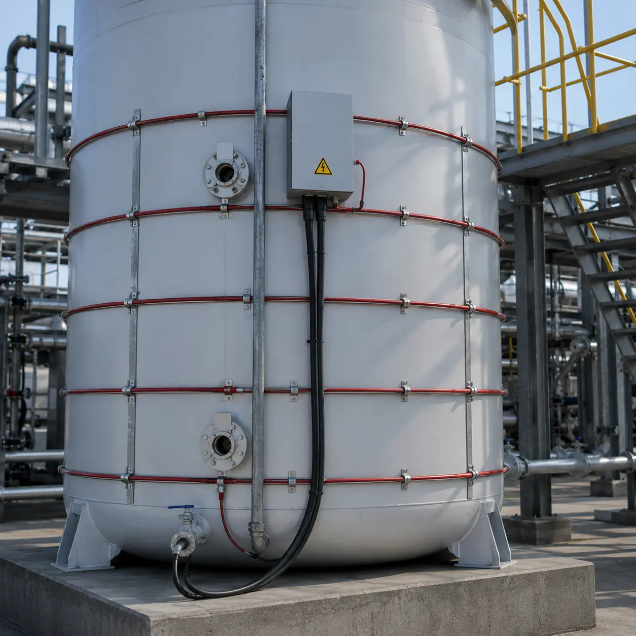 Adatech | Tank Isıtma Uygulamalarında Heat Tracing Nasıl Kullanılır?